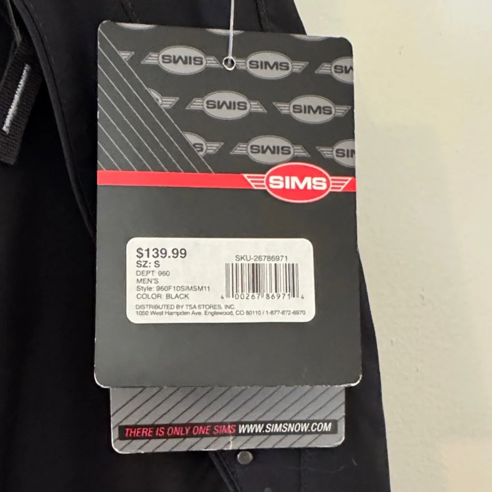 Sims Men's Black Snowboard/Ski Pants -Small - Picture 3 of 16